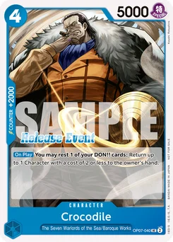 Crocodile OP07-040 P1 Promotion card
