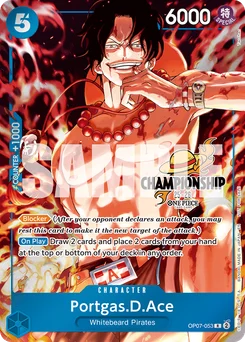 Portgas.D.Ace OP07-053 P2 Promotion card