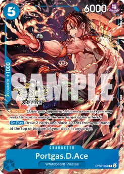 Portgas.D.Ace OP07-053 P3 Promotion card