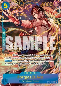 Portgas.D.Ace OP07-053 P4 Promotion card