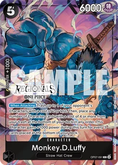 Monkey.D.Luffy OP07-091 P1 Promotion card