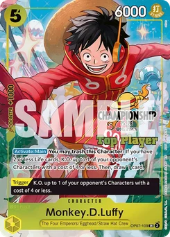Monkey.D.Luffy OP07-109 P3 Promotion card