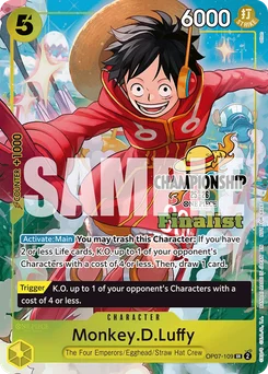 Monkey.D.Luffy OP07-109 P4 Promotion card