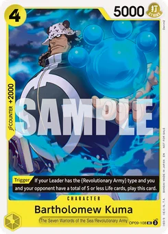 Bartholomew Kuma OP09-108 P1 Promotion card