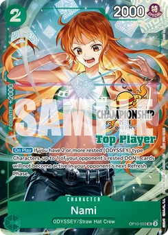 Nami OP10-033 P1 Promotion card
