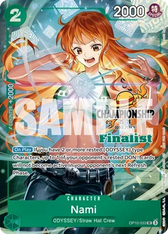 Nami OP10-033 P2 Promotion card