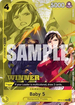 Baby 5 OP12-112 P3 Promotion card
