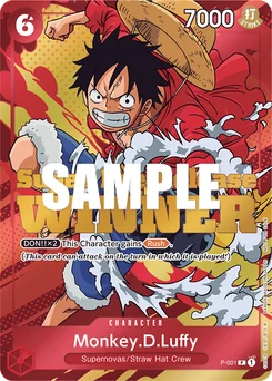 Monkey.D.Luffy P-001 P2 Promotion card