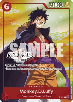 Monkey.D.Luffy P-001 P5 Promotion card