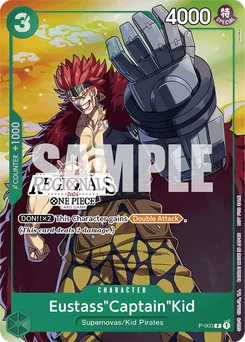 Eustass"Captain"Kid P-003 P1 Promotion card