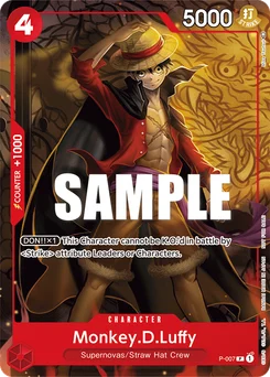 Monkey.D.Luffy P-007 Promotion card