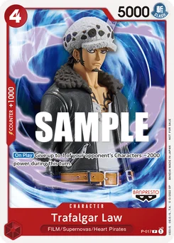 Trafalgar Law P-017 Promotion card