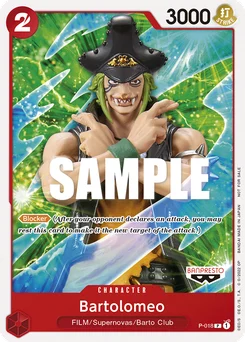 Bartolomeo P-018 Promotion card