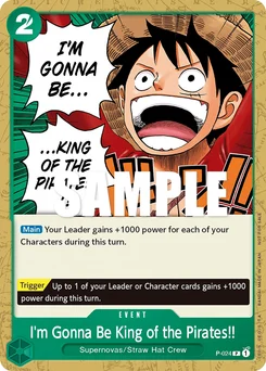 I'm Gonna Be King of the Pirates!! P-024 Promotion card