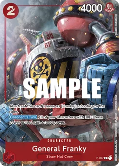 General Franky P-027 Promotion card