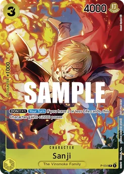 Sanji P-034 Promotion card