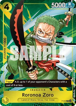 Roronoa Zoro P-042 Promotion card