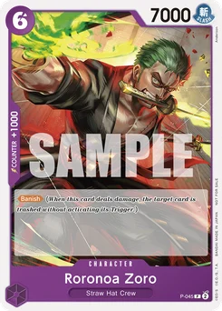 Roronoa Zoro P-045 Promotion card