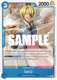 Sanji P-050 Promotion card