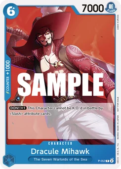 Dracule Mihawk P-052 Promotion card