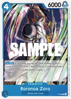 Roronoa Zoro P-056 Promotion card