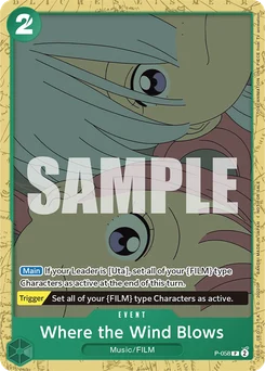 Where the Wind Blows P-058 Promotion card