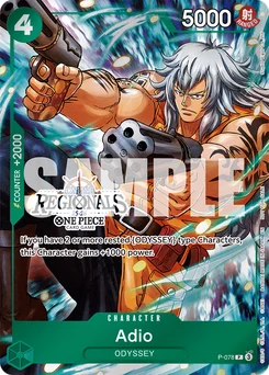 Adio P-078 P3 Promotion card