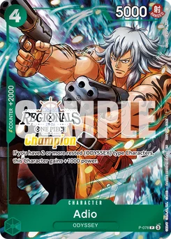 Adio P-078 P5 Promotion card