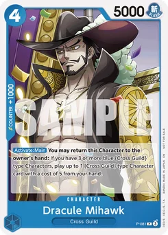 Dracule Mihawk P-081 Promotion card