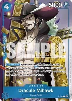 Dracule Mihawk P-081 P1 Promotion card