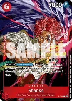 Shanks P-083 P1 Promotion card