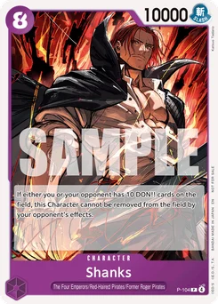 Shanks P-104 Promotion card