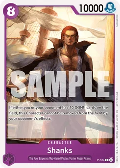 Shanks P-104 P1 Promotion card