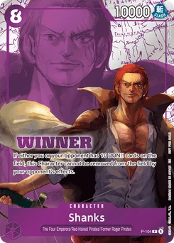 Shanks P-104 P2 Promotion card