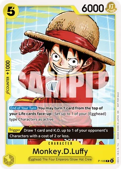 Monkey.D.Luffy P-106 P1 Promotion card