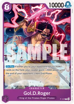 Gol.D.Roger P-107 Promotion card
