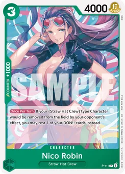 Nico Robin P-111 Promotion card