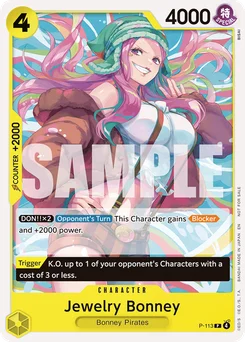 Jewelry Bonney P-113 Promotion card