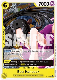 Boa Hancock P-115 Promotion card