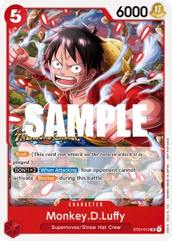 Monkey.D.Luffy ST01-012 P4 Promotion card