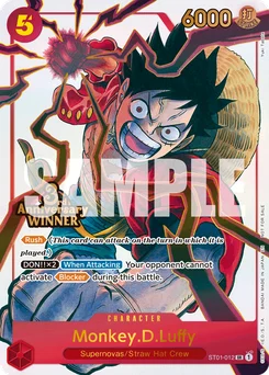 Monkey.D.Luffy ST01-012 P6 Promotion card