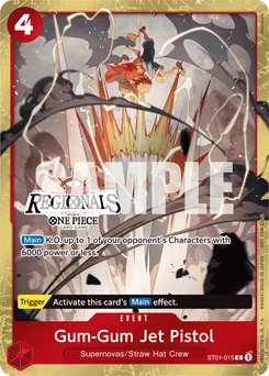 Gum-Gum Jet Pistol ST01-015 P1 Promotion card