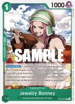 Jewelry Bonney ST02-007 P1 Promotion card