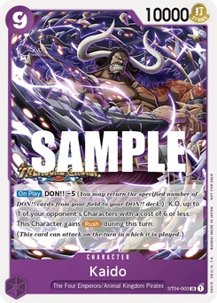 Kaido ST04-003 P2 Promotion card