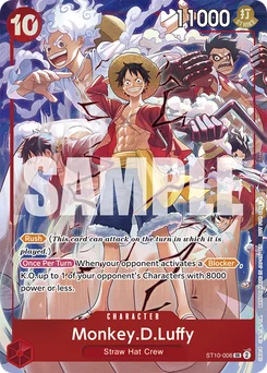 Monkey.D.Luffy ST10-006 P4 Promotion card