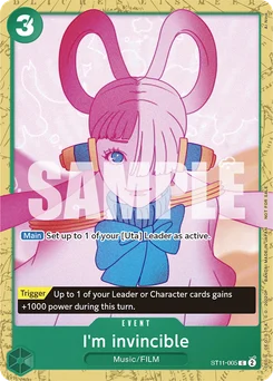 I'm invincible ST11-005 P1 Promotion card