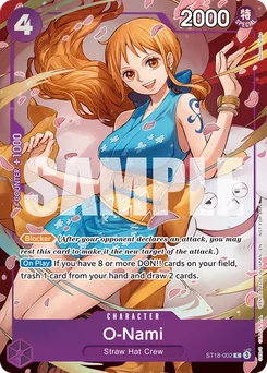 O-Nami ST18-002 P2 Promotion card