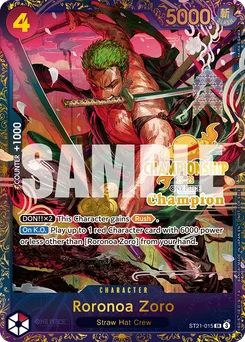Roronoa Zoro ST21-015 P2 Promotion card
