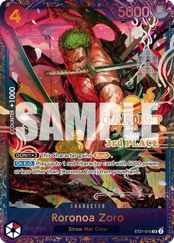 Roronoa Zoro ST21-015 P4 Promotion card