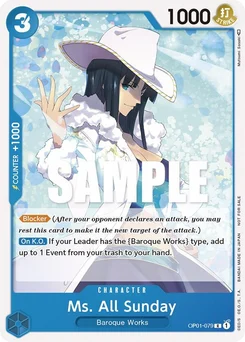 Ms. All Sunday OP01-079 PR Promotion card